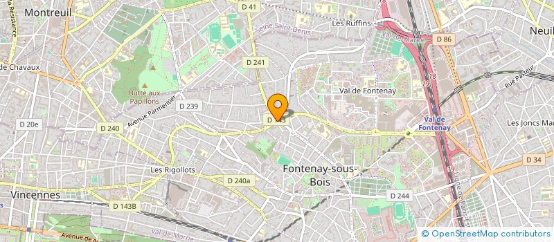 localisation de l'entreprise LE NOUVEAU PROGRES à FONTENAY-SOUS-BOIS