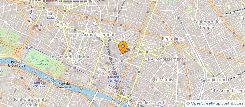 localisation de l'entreprise LE NOUVEAU QUOTIDIEN à PARIS
