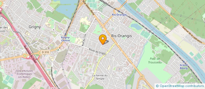 localisation de l'entreprise LE NOUVEAU SOUFFLE DE L'ARC-EN-CIEL à RIS-ORANGIS