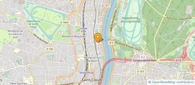localisation de l'entreprise LE NOUVEAU VILLAGE à SAINT-CLOUD