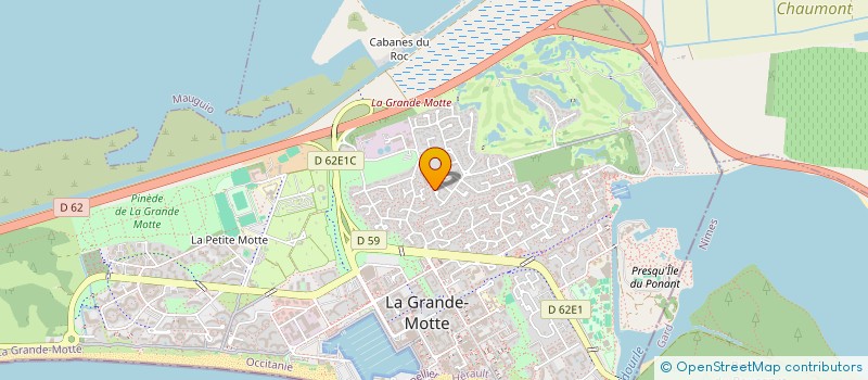 localisation de l'entreprise LE NOUVELLES REALISATIONS DU LITTORAL - N.R.L.  LA GRANDE-MOTTE