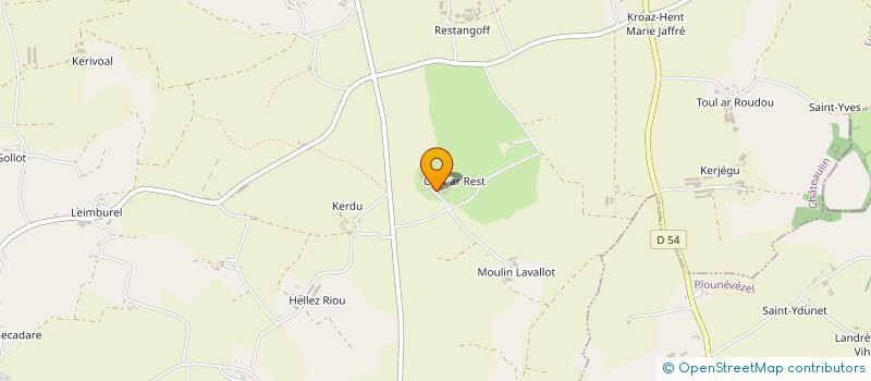 localisation de l'entreprise LE NOUY  POULLAOUEN