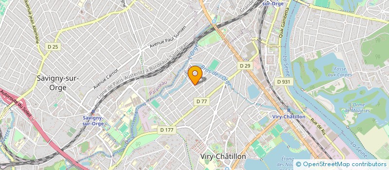 localisation de l'entreprise LE NOUZARET à VIRY-CHATILLON