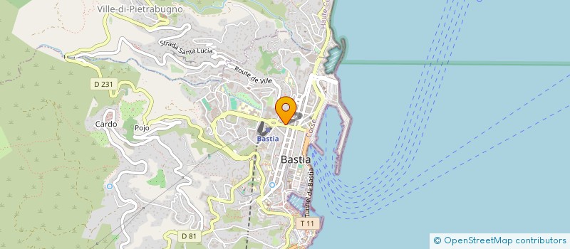 localisation de l'entreprise LE NOVELTY à BASTIA