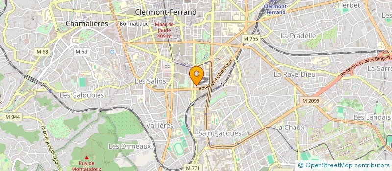 localisation de l'entreprise LE NOYAU DUR  CLERMONT-FERRAND