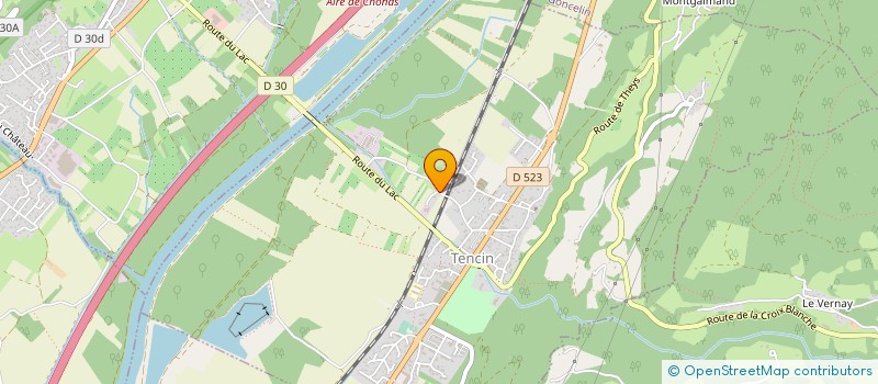 localisation de l'entreprise LE NOYER VERT à TENCIN