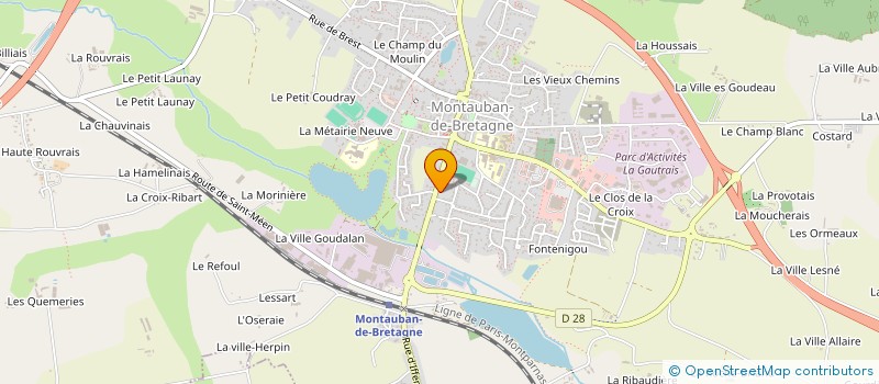 localisation de l'entreprise LE NUAGE D'OORT  PLEUMELEUC