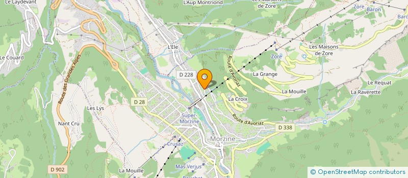 localisation de l'entreprise LE NUAGE MORZINE à MORZINE