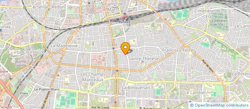 localisation de l'entreprise LE NUANCIER à RENNES