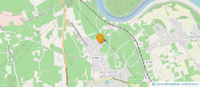 localisation de l'entreprise LE NURAGHE  SAINT-GENIES-DE-COMOLAS