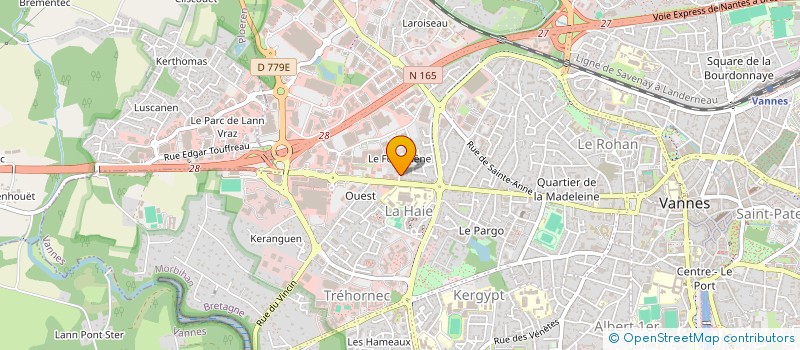 localisation de l'entreprise LE NY  -  BARBE à VANNES