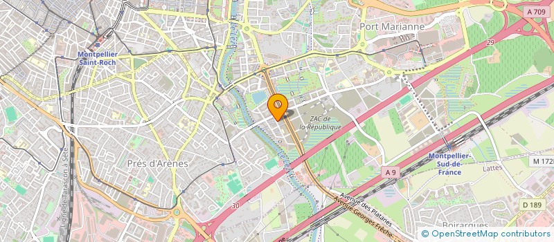 localisation de l'entreprise LE NYL'S à MONTPELLIER