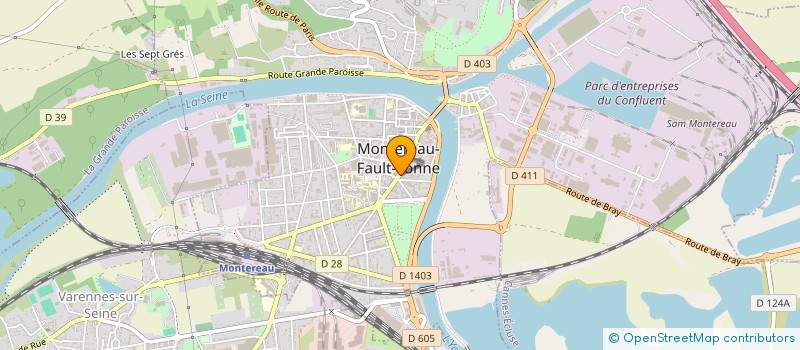 localisation de l'entreprise LE NYMPHEA à MONTEREAU-FAULT-YONNE