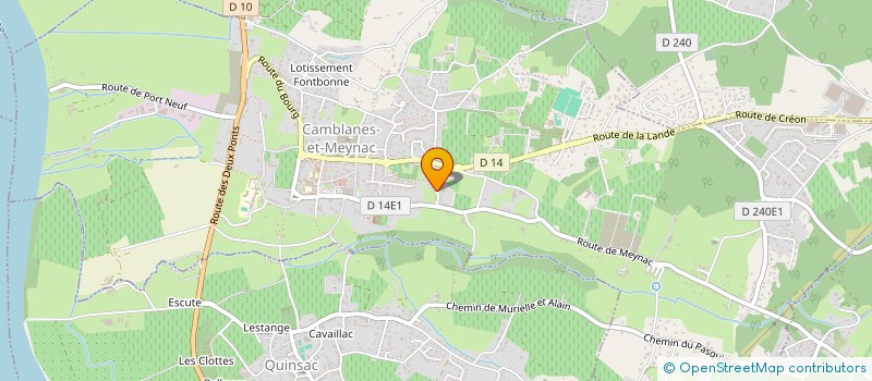 localisation de l'entreprise LE ONZE  CAMBLANES-ET-MEYNAC