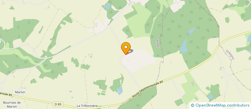 localisation de l'entreprise LE ONZE  GENILLE