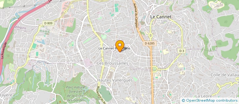localisation de l'entreprise LE ORTENSIE à LE CANNET
