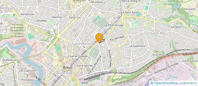 localisation de l'entreprise LE OUISTITI à BREST