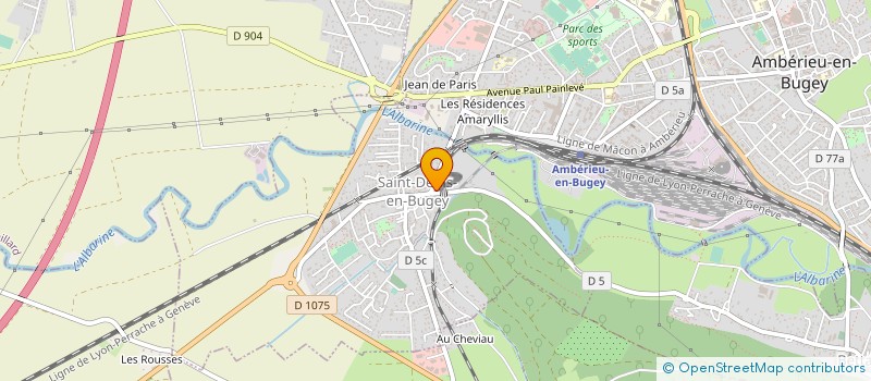 localisation de l'entreprise LE P BURGERS  SAINT-DENIS-EN-BUGEY