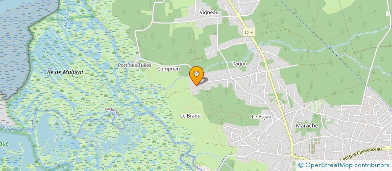 localisation de l'entreprise LE P.H.A.R.E DE L'EYRE à BIGANOS