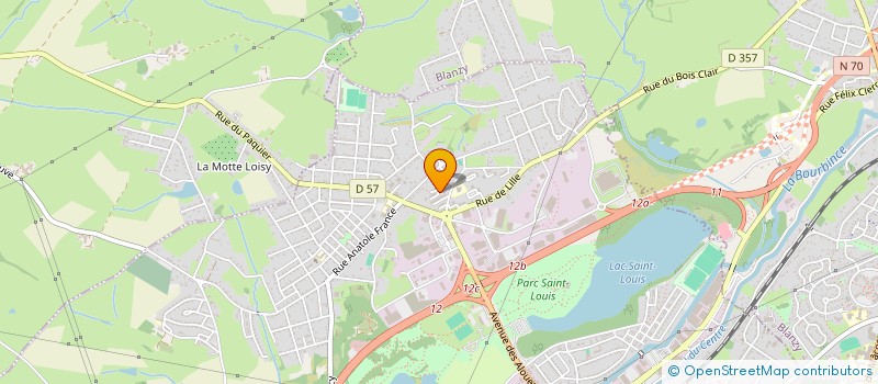 localisation de l'entreprise LE P'TIT ARCHER  MONTCEAU-LES-MINES