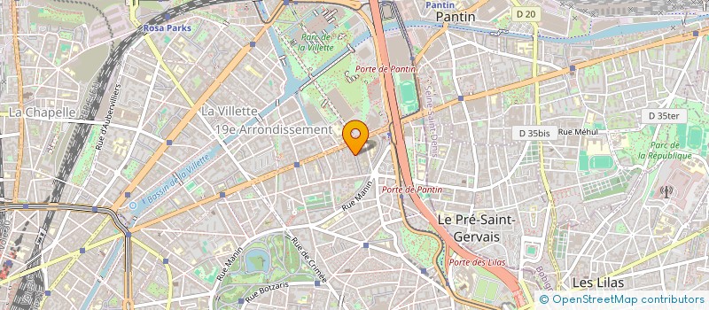 localisation de l'entreprise LE P'TIT BAL PERDU  PARIS