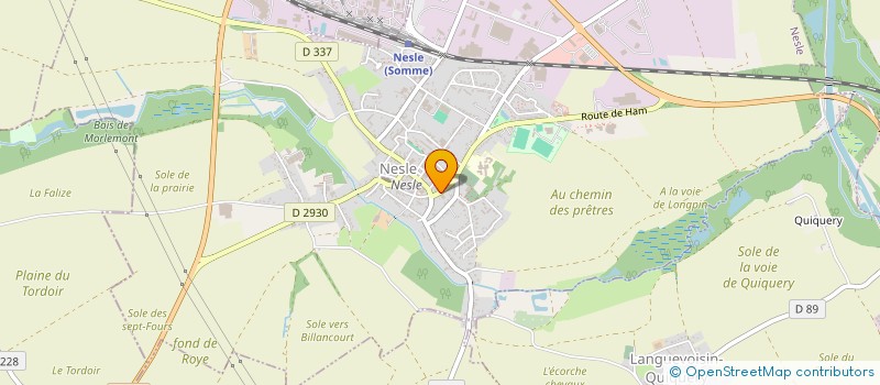 localisation de l'entreprise LE P'TIT BALTAR à NESLE