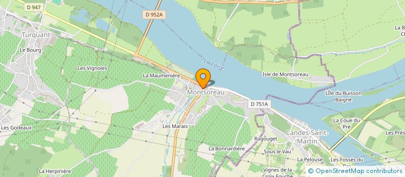 localisation de l'entreprise LE P'TIT BAR DE MESTRE à MONTSOREAU