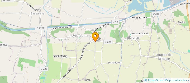 localisation de l'entreprise LE P'TIT BARBAN  PUYBARBAN