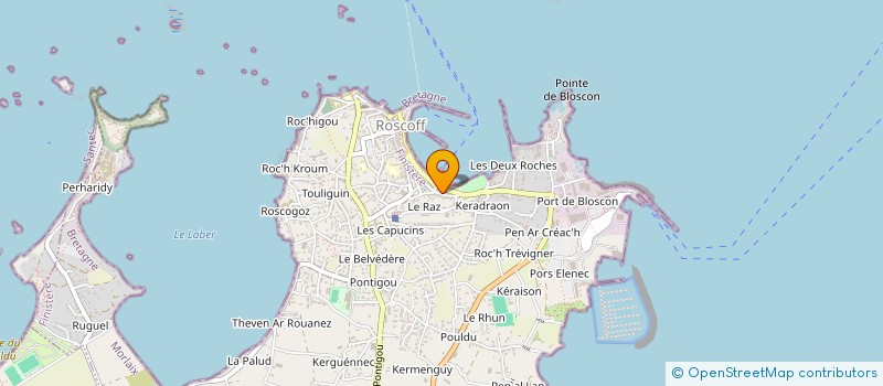 localisation de l'entreprise LE P'TIT BATEAU  ROSCOFF