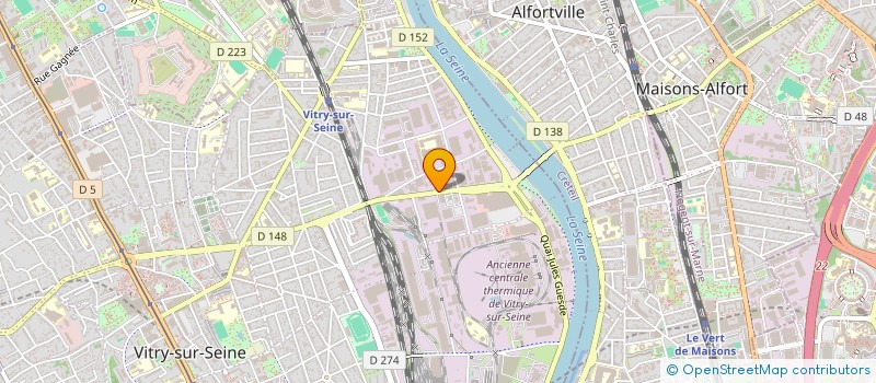 localisation de l'entreprise LE P'TIT BISTROT à VITRY SUR SEINE