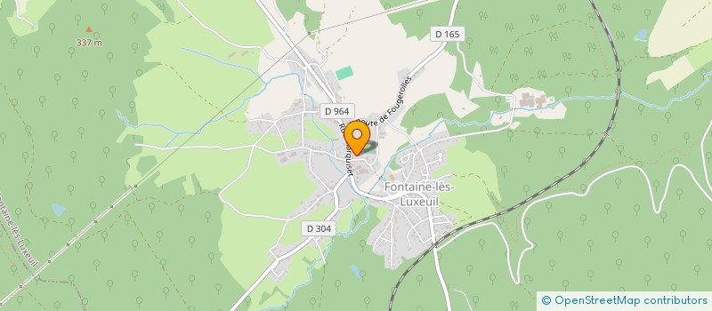 localisation de l'entreprise LE P'TIT BISTROT  FONTAINE-LES-LUXEUIL