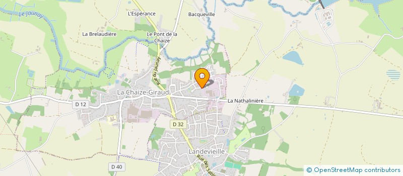 localisation de l'entreprise LE P'TIT BONHOMME ROSE  LA CHAIZE-GIRAUD