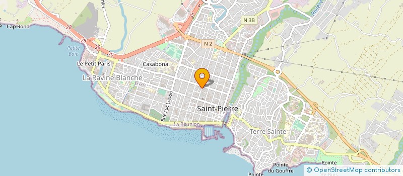 localisation de l'entreprise LE P'TIT BOUCHER à SAINT-PIERRE