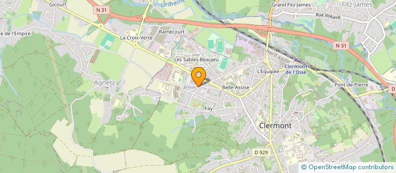 localisation de l'entreprise LE P'TIT BOUCHON CLERMONTOIS  CLERMONT