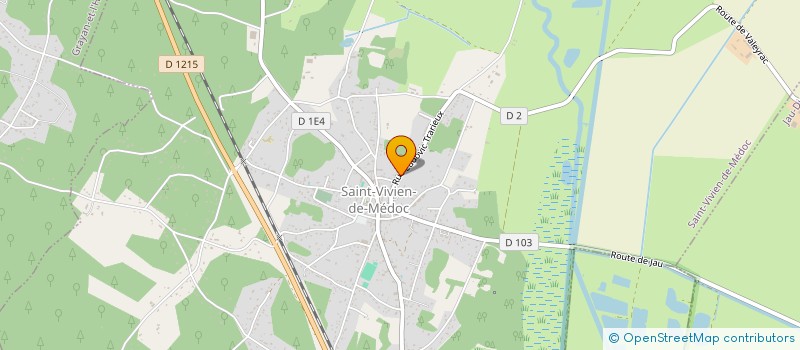 localisation de l'entreprise LE P'TIT BOUT DE CHEMIN  SAINT-VIVIEN-DE-MEDOC