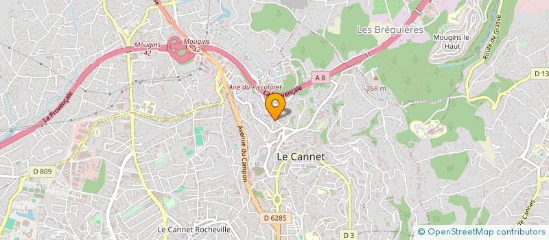 localisation de l'entreprise LE P'TIT BREAKER à LE CANNET