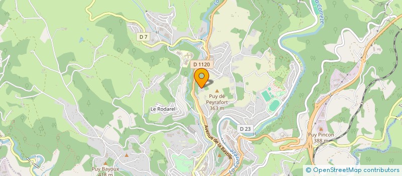 localisation de l'entreprise LE P'TIT BRICOLEUR CORREZIEN  TULLE