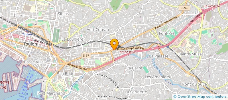 localisation de l'entreprise LE P'TIT CAFE à TOULON