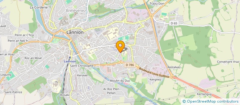 localisation de l'entreprise LE P'TIT CAFE D'AR SANTE  LANNION