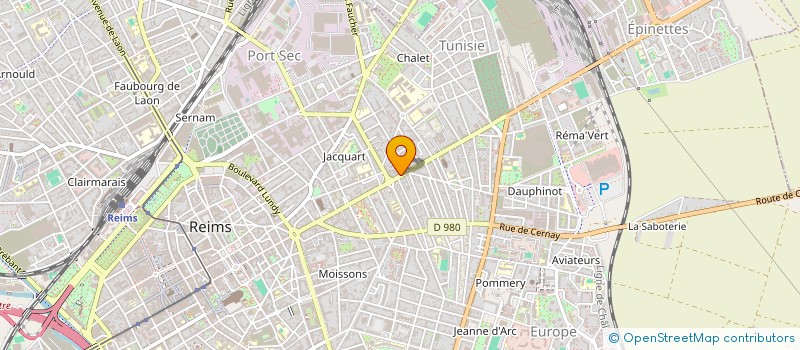 localisation de l'entreprise LE P'TIT CHAMP MQT  REIMS