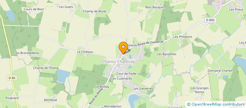localisation de l'entreprise LE P'TIT CHANOZ à CHANOZ-CHATENAY