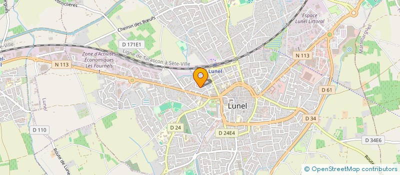 localisation de l'entreprise LE P'TIT CHANTIER à LUNEL