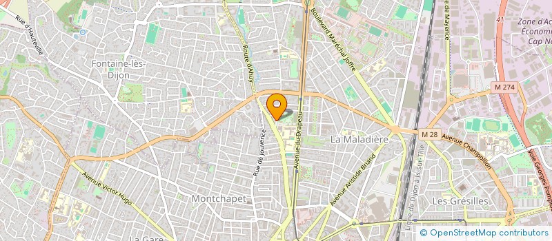 localisation de l'entreprise LE P'TIT CHOEUR  DIJON