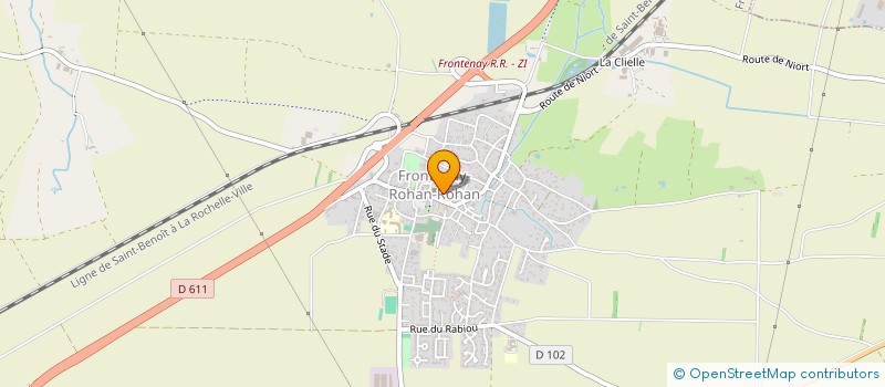 localisation de l'entreprise LE P'TIT COIN DES MOMES  FRONTENAY-ROHAN-ROHAN