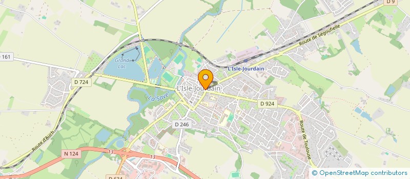 localisation de l'entreprise LE P'TIT COIN GOURMAND  L'ISLE-JOURDAIN