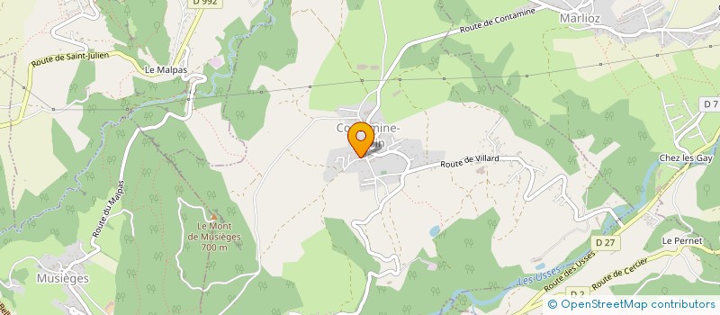 localisation de l'entreprise LE P'TIT COLOMBIER  CONTAMINE-SARZIN