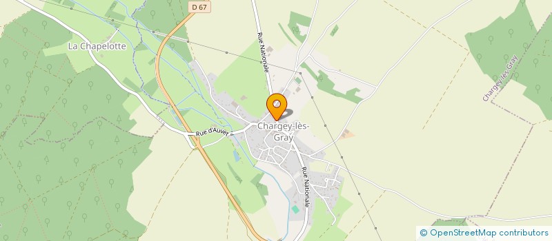 localisation de l'entreprise LE P'TIT COUP DE NEUF  CHARGEY-LES-GRAY