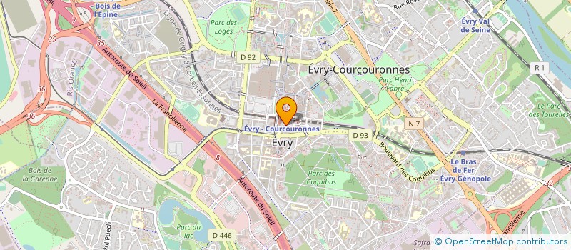 localisation de l'entreprise LE P'TIT CREME à EVRY-COURCOURONNES