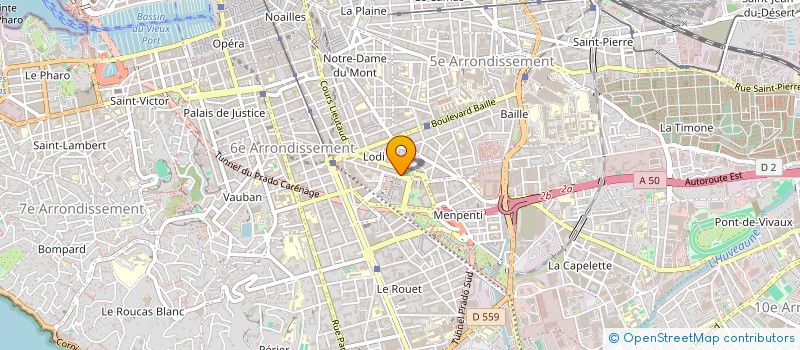 localisation de l'entreprise LE P'TIT CREUX  MARSEILLE