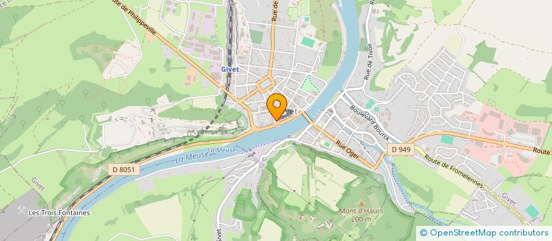 localisation de l'entreprise LE P'TIT CREUX à GIVET